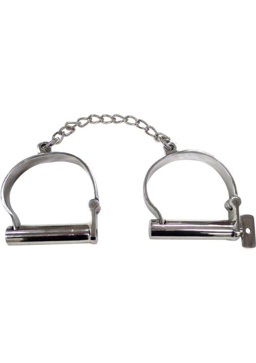 Rouge Stainless Steel Ankle Shackles With Turning Key