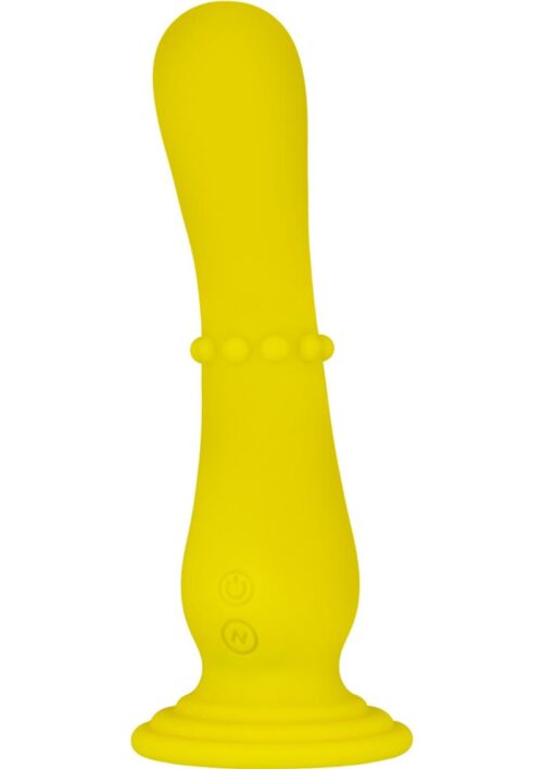 Nude Impressions 04 Silicone Rechargeable Vibrating Dong Waterproof Yellow