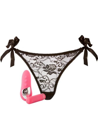 Nu Sensuelle Pleasure Panty Vibe Rechargeable Silicone Remote and Bullet - Pink