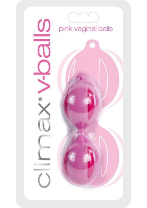 Climax V-Ball Vaginal Kegel Balls - Pink
