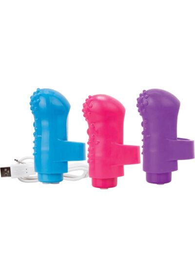 Charged Fing O Rechargeable Finger Vibe - Assorted 6/box