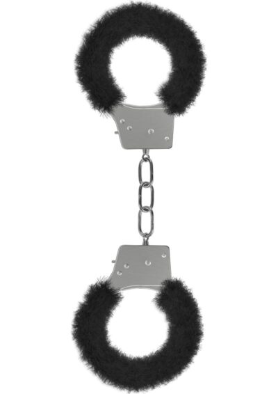 Ouch! Beginner`s Furry Handcuffs - Black