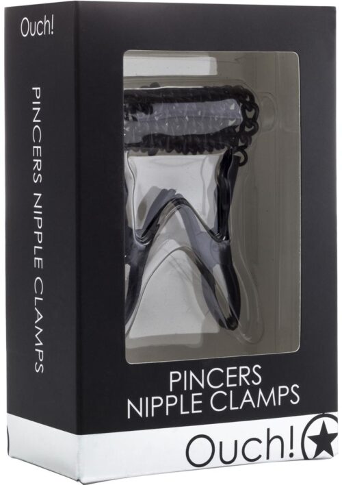 Ouch! Pincers Nipple Clamps - Black