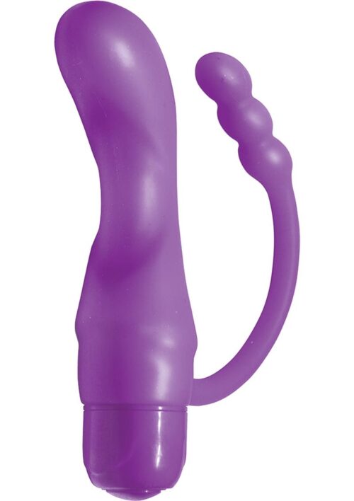 Sex Double Agent Silicone Vibrator - Purple