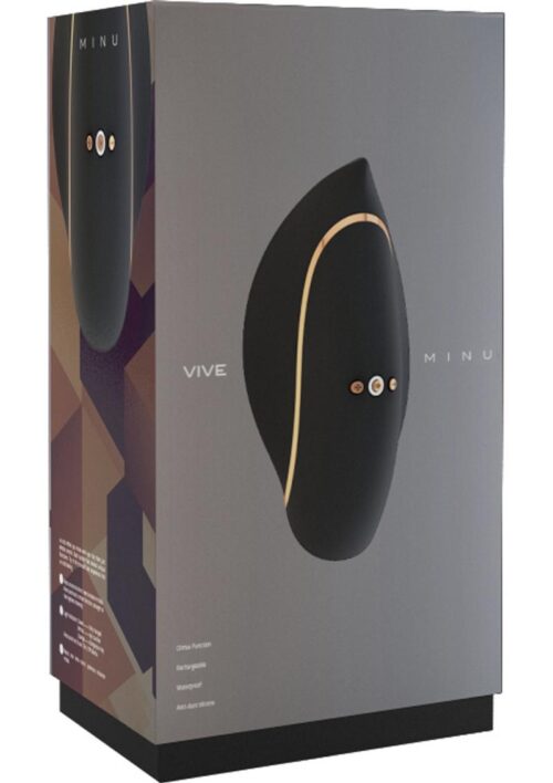 Vive Minu Silicone Rechargeable Lay-On Vibrator - Black