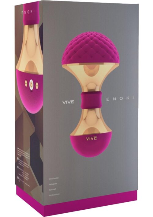 Vive Enoki Silicone Rechargeable Massager - Pink