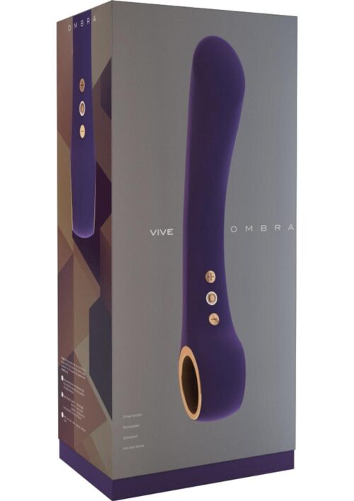 Vive Ombra Silicone Rechargeable Vibrator - Purple