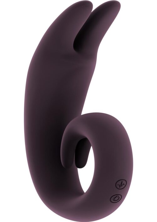 Mjuze The Lithe Flexible Silicone Rechargeable Clitoral And Anal Stimulation Vibrator - Purple