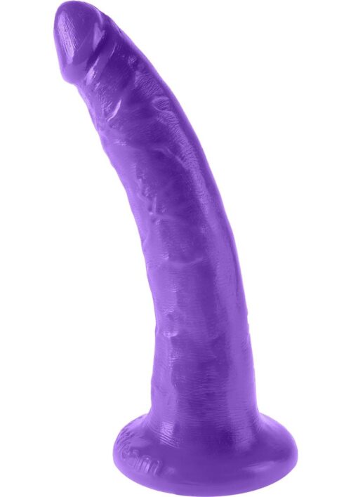 Dillio Realistic Slim Dildo 7in - Purple