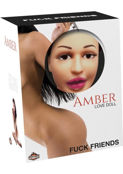 Fuck Friends Amber Inflatable Love Doll with Vibrating Vagina Waterproof - Vanilla