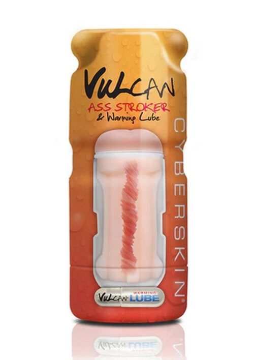 CyberSkin Vulcan Ass Masturbator with Warming Lubricant - Butt - Vanilla