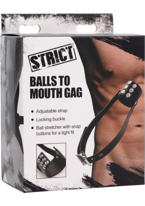 Strict Balls To Mouth Gag Black