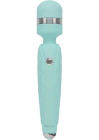 Pillow Talk Cheeky Silicone Rechargeable Wand Massager - Teal