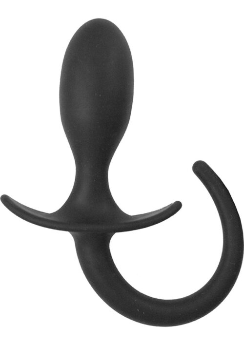 Ass Blaster Anal Tail 1 Silicone Butt Plug - Black