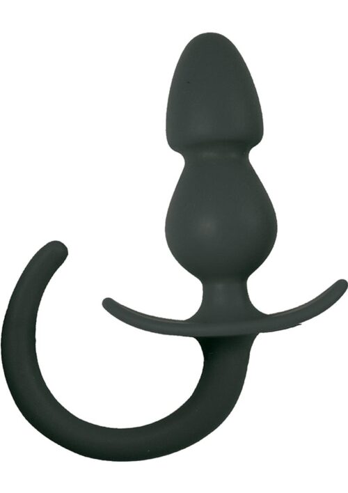Ass Blaster Anal Tail 2 Silicone Butt Plug - Black