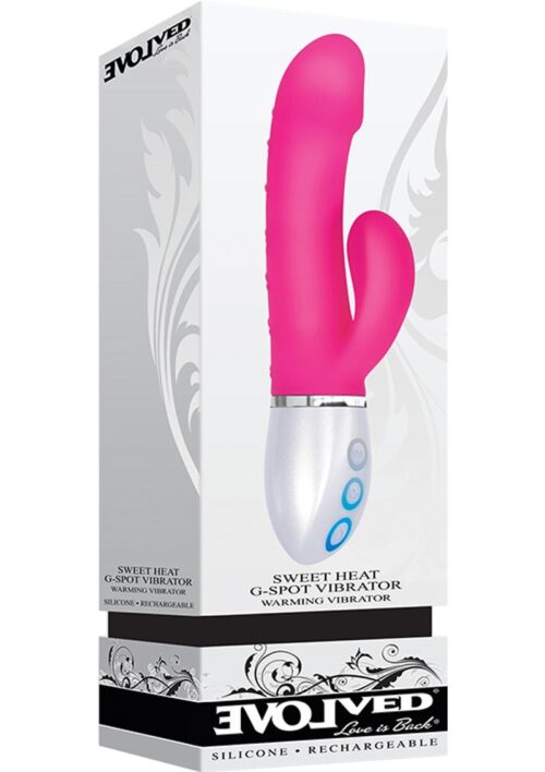 Sweet Heat G-Spot Rechargeable Silicone Warming Vibrator - Pink