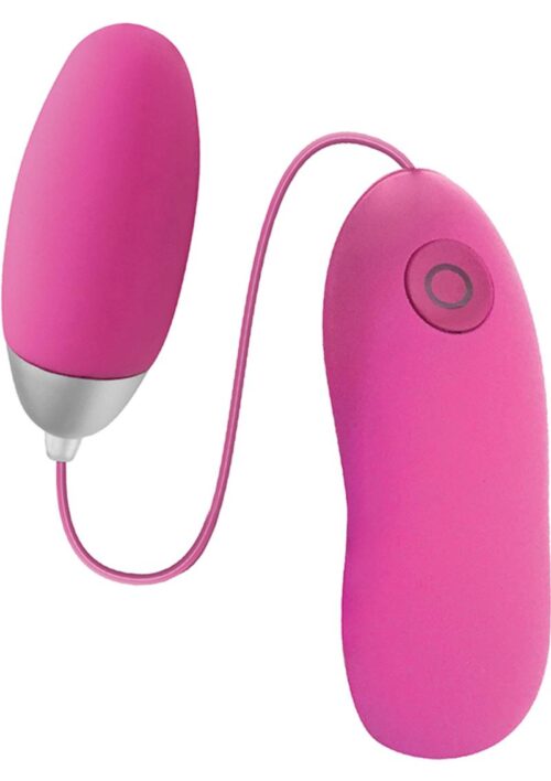 Seduce Me Silicone Vibrating Bullet with Remote Control - Pink