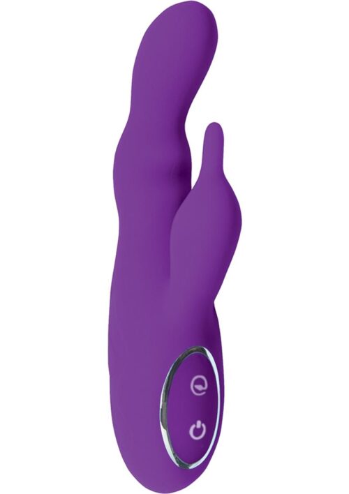 Seduce Me Vibrating Lover Rechargeable Silicone Vibrator - Purple