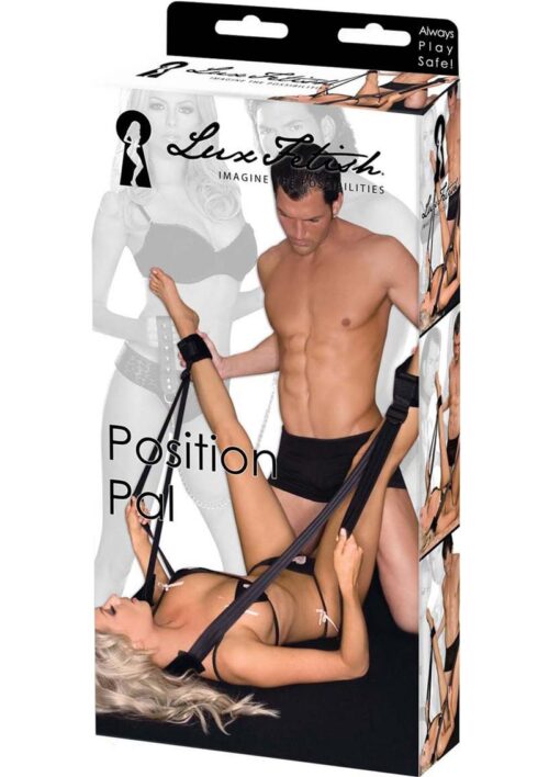 Lux Fetish Position Pal Adjustable Position Straps - Black
