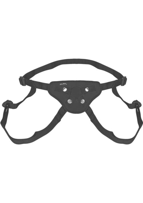 Lux Fetish Beginners Strap-On Harness Adjustable - Black
