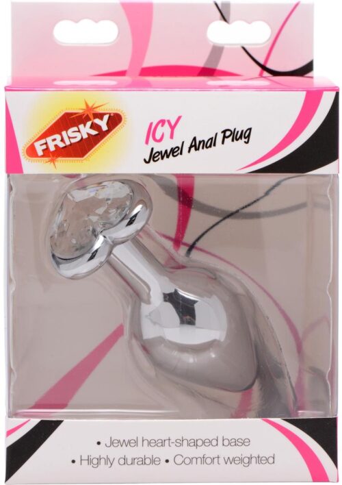 Frisky Icy Jewel Anal Plug - Gray
