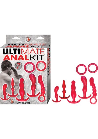 Ultimate Anal Kit Silicone (7 Piece Set) - Red