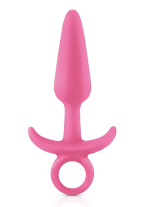 Firefly Prince Silicone Butt Plug Glow In The Dark - Pink