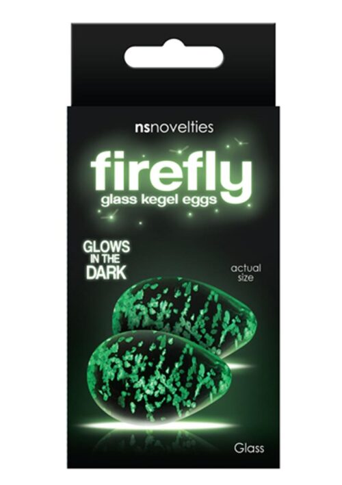 Firefly Glass Kegel Eggs Glow In The Dark - Clear