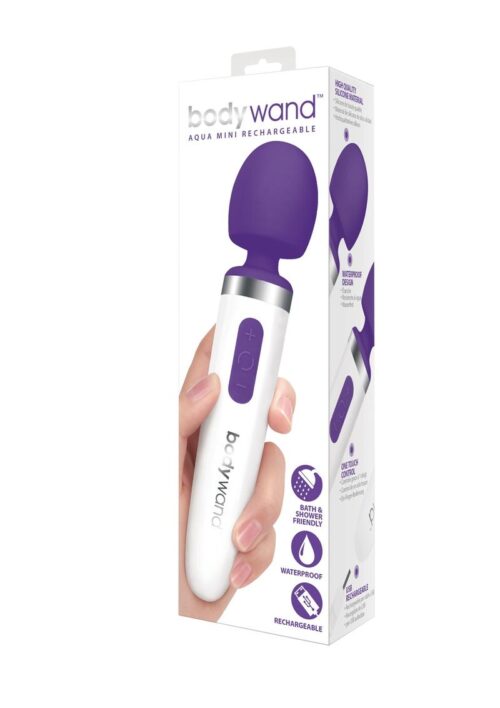 Bodywand Aqua Rechargeable Silicone Wand Massager - Purple