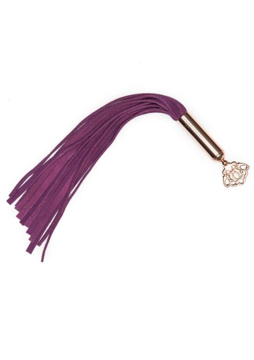 Fifty Shades Freed Cherished Collection Suede Mini Flogger Purple With Gold Color Handle