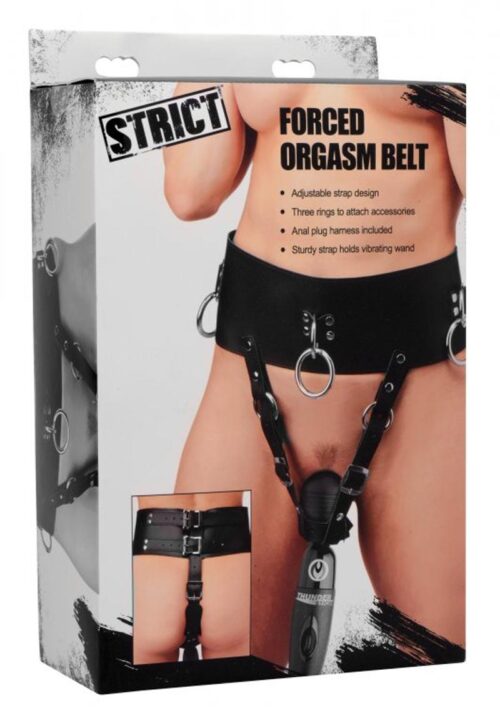 Strict Forced Orgasm Belt - Black