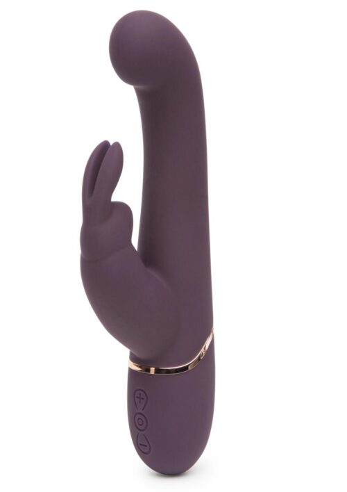 Fifty Shades Freed Come to Bed Rechargeable Slimline Rabbit Vibrator - Purple