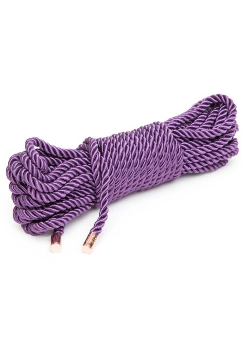 Fifty Shades Freed Want to Play? 32ft Silk Rope - Purple