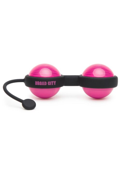 Broad City Nature`s Pocket Weighted Kegel Balls Hot Pink And Black