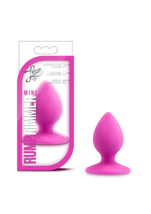 Luxe Rump Rimmer Mini Silicon Anal Plug Pink 2.5 Inch