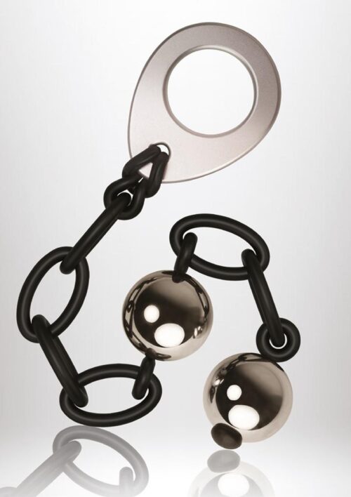 Lust Linx Love In Chaines Weighted Kegal Balls - Silver/Black