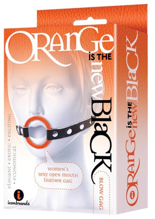 The 9`s - Orange Is The New Black Blow Gag Open Mouth Leather Gag