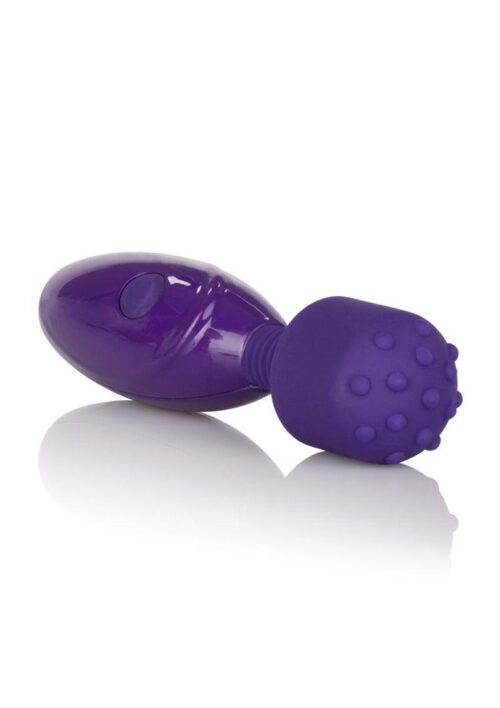 Tiny Teasers Nubby USB Rechargeable Mini Vibrator Silicone Textured Head Waterproof - Purple
