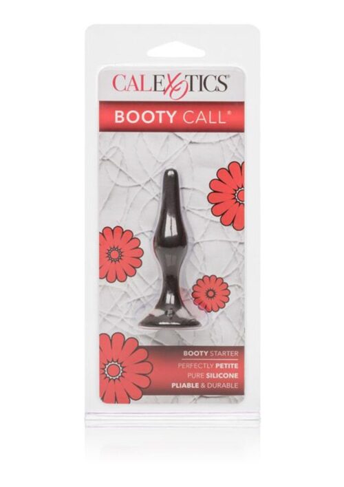 Booty Call Booty Starter Silicone Butt Plug - Black