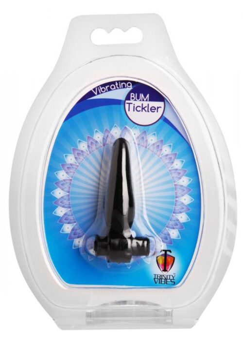 Trinity Vibes Vibrating Bum Tickler Mini Anal Plug - Black