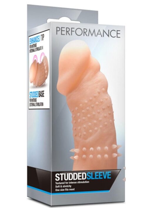 Performance Studded Sleeve Penis Sleeve - Vanilla