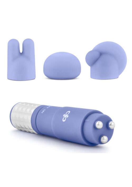 Rose Revitalize Massage Kit with Silicone Attachments - Periwinkle
