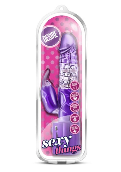 Sexy Things Desire Rabbit Vibrator - Purple