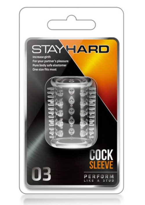 Stay Hard Cock Sleeve 03 - Clear