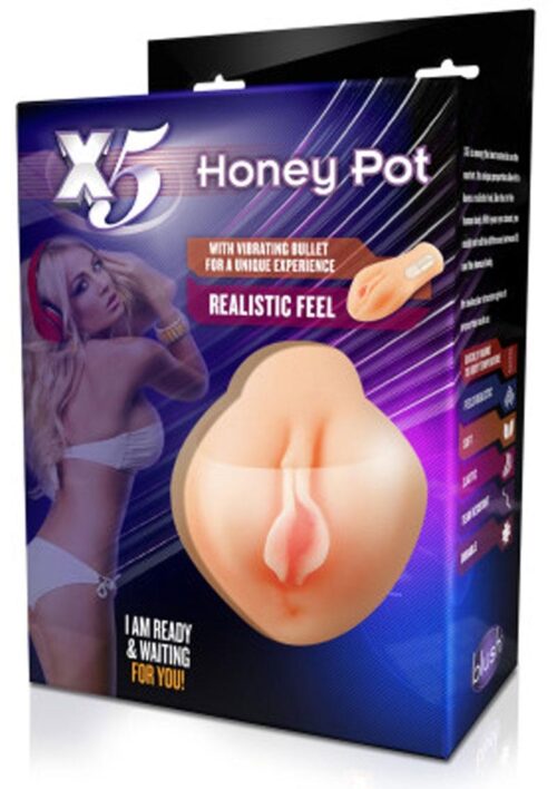 X5 Honey Pot Masturbator with Bullet - Pussy - Vanilla