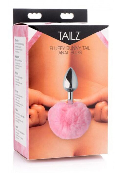 Tailz Fluffy Bunny Tail Anal Plug - Pink