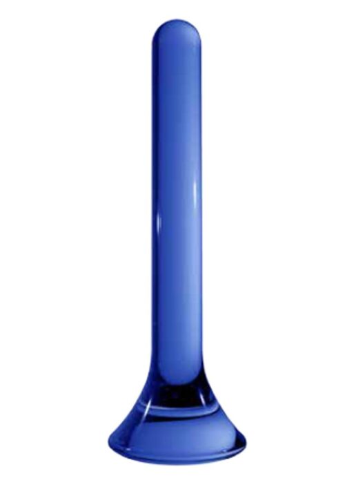 Christalino Tower Glass Wand Dildo 7in - Blue