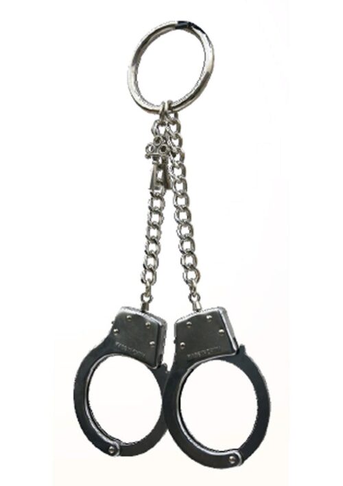 Sex and Mischief Ring Metal Handcuffs - Silver