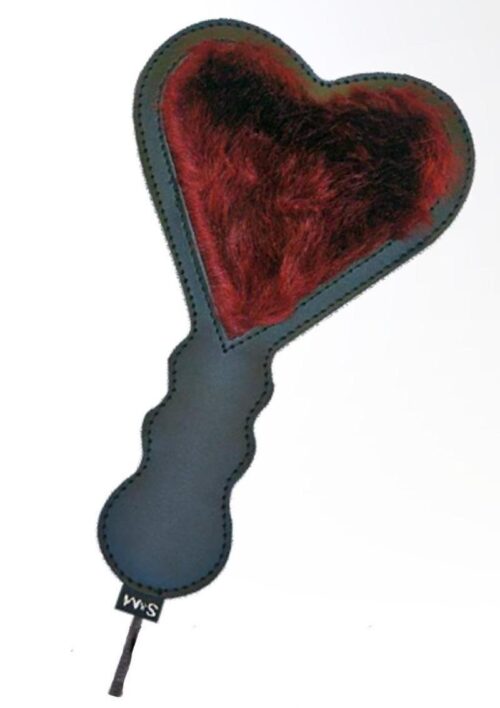 Sex and Mischief Enchanted Heart Paddle - Black/Red