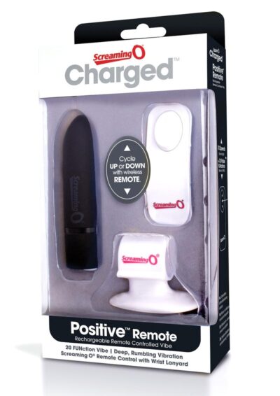 Charged Positive Wireless Remote Control USB Rechargeable Vibe Waterproof Black
